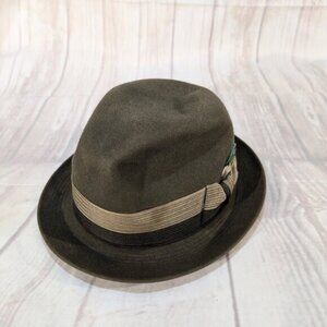 Royal Stetson Jack Forman Seventh Avenue Vintage Black Hat Size 7